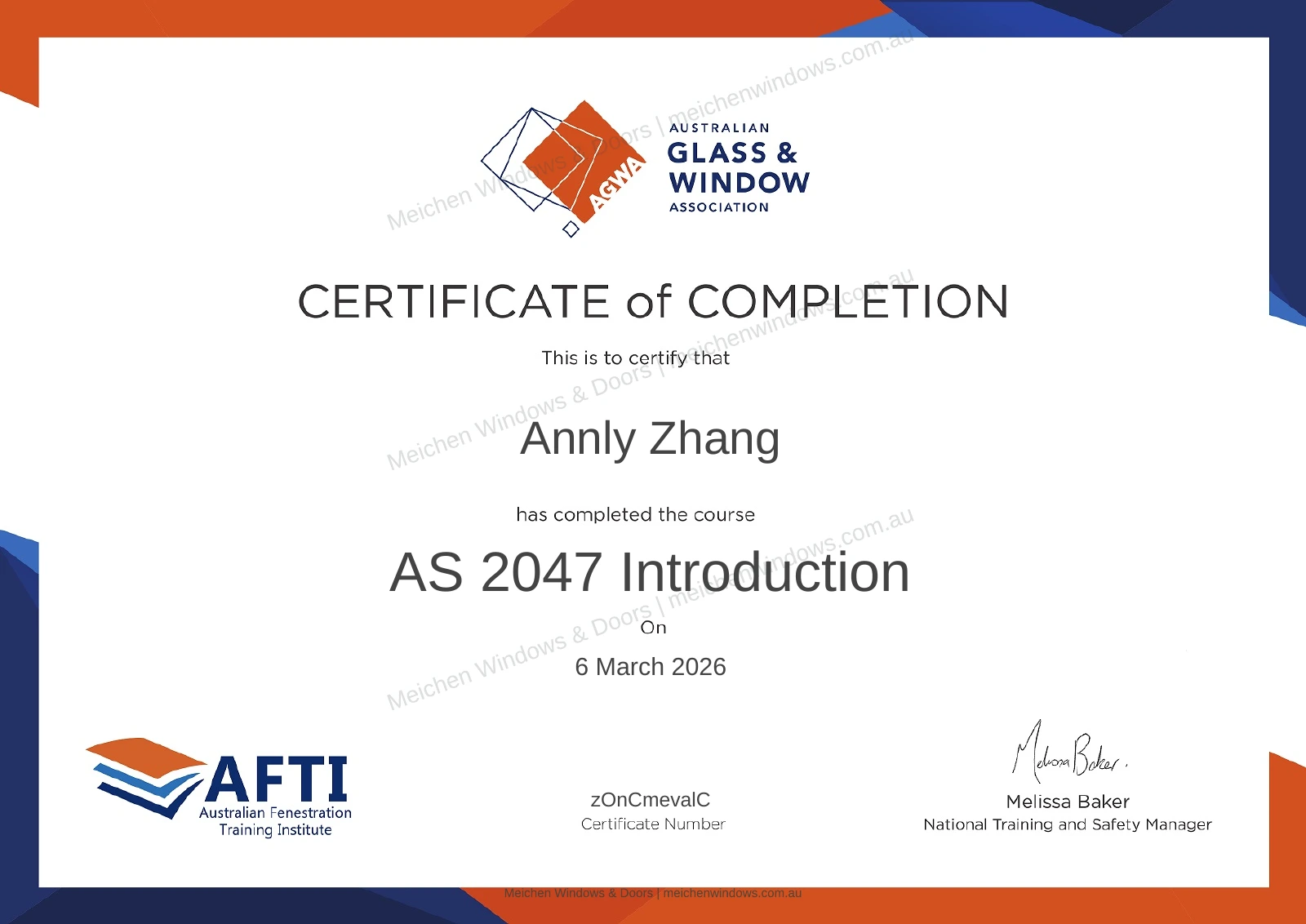 AS 2047 Introduction — Course Record — watermarked page 1