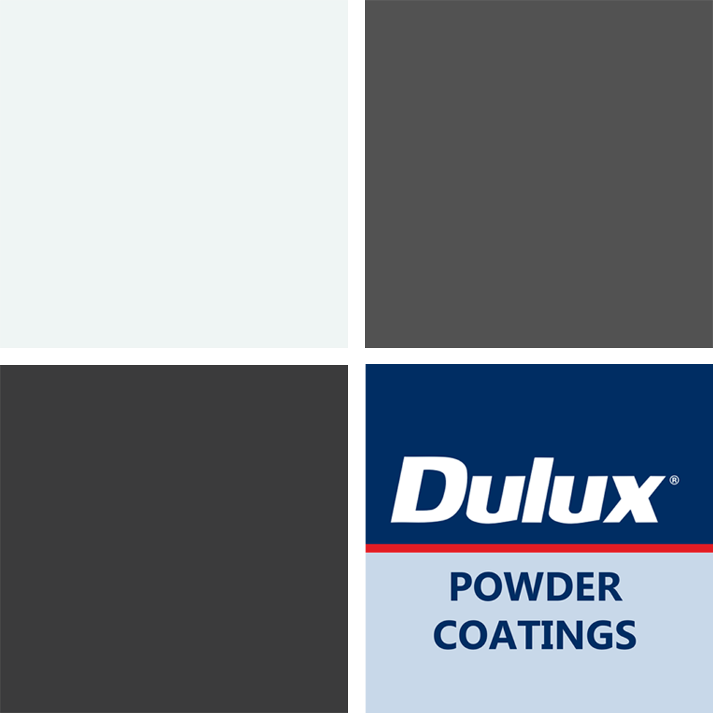Aluminium window standard colour options