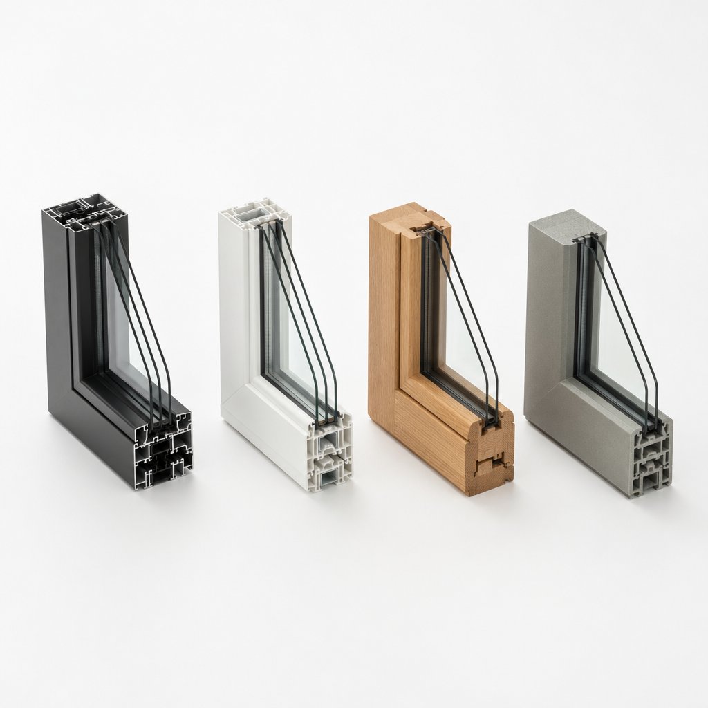 aluminium upvc timber and composite window frame profiles each offer different durability characteristics