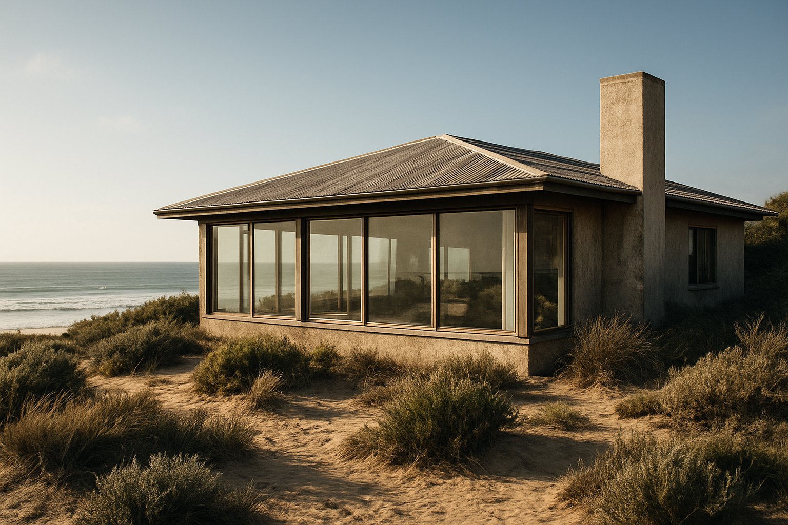 australian coastal home with windows exposed to salt air uv and windconditions that test frame material durability