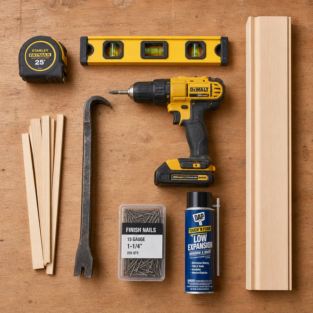 essential tools and materials needed for a diy window jamb replacement project