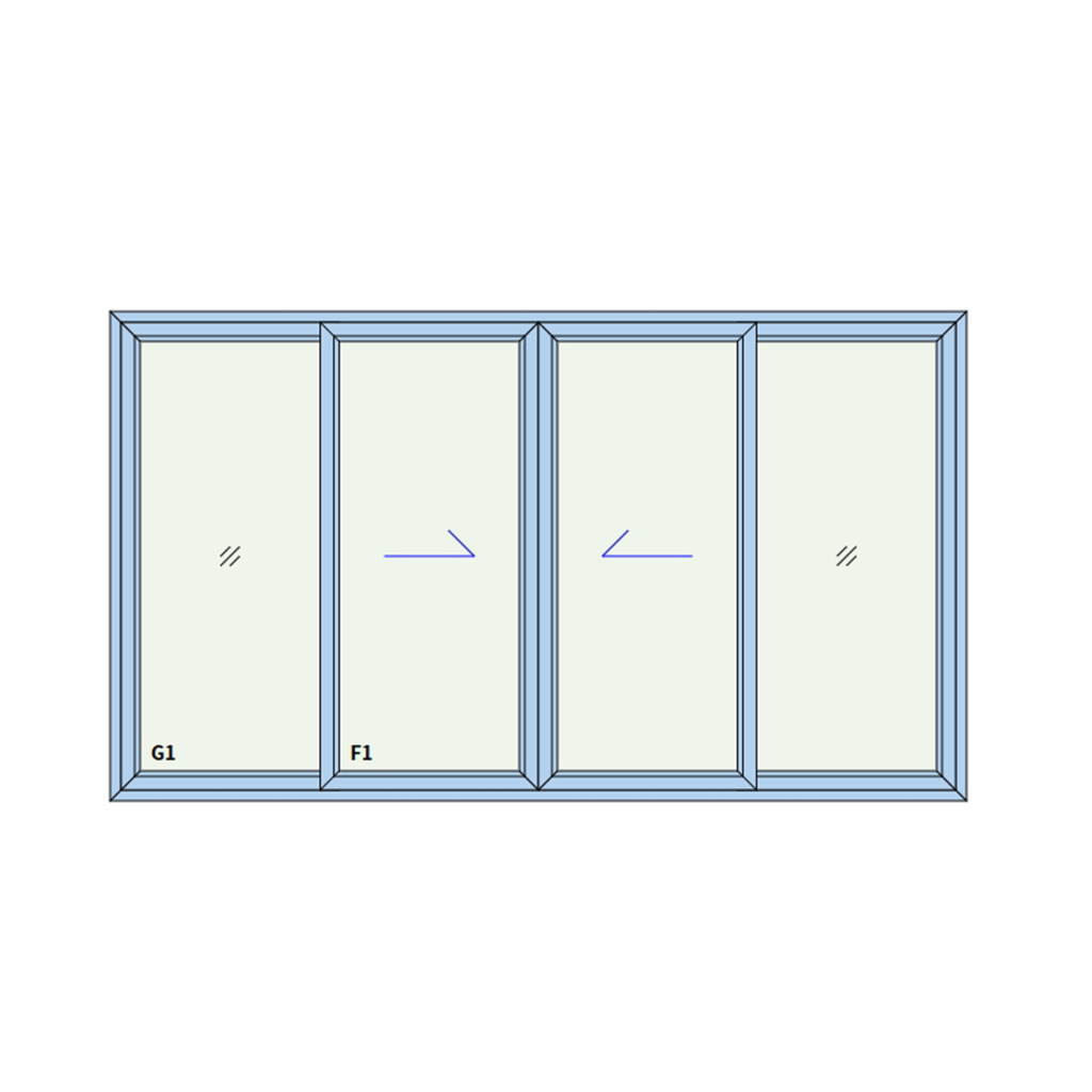 Aluminium door system reference image