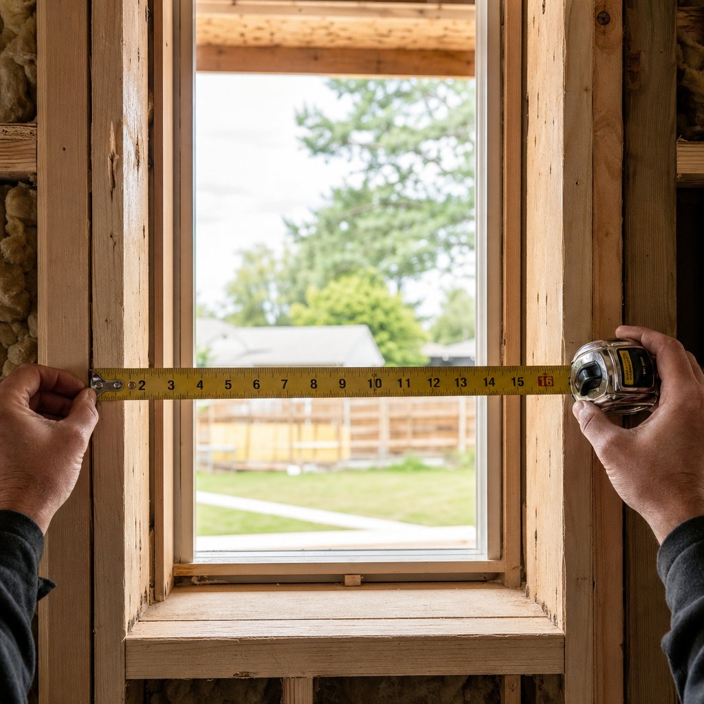 measuring window openings in three places for both width and height prevents costly ordering errors