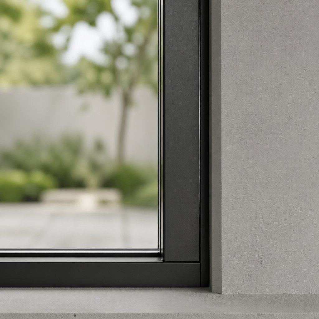 slim aluminium picture window frame maximizing glass area for an unobstructed view