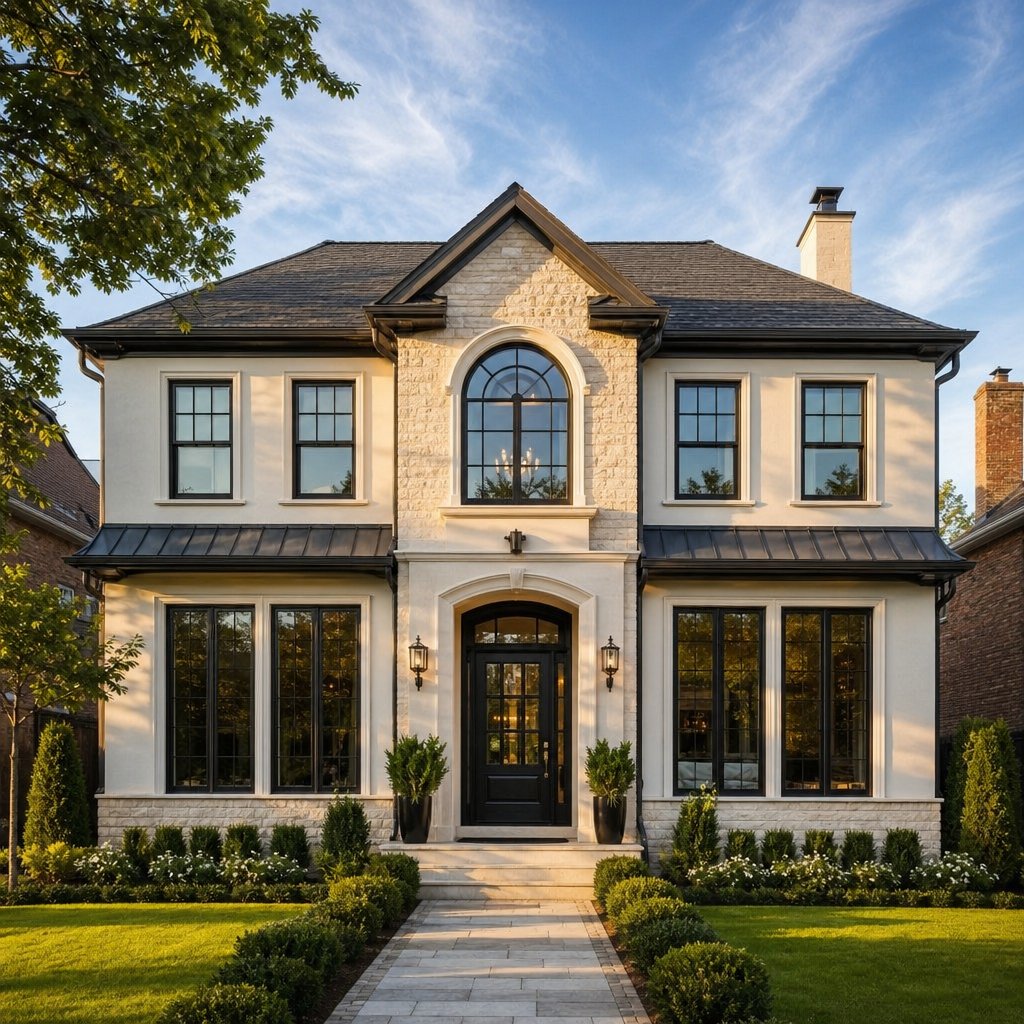 well chosen custom windows matched to each opening enhance curb appeal and architectural coherence across the entire home