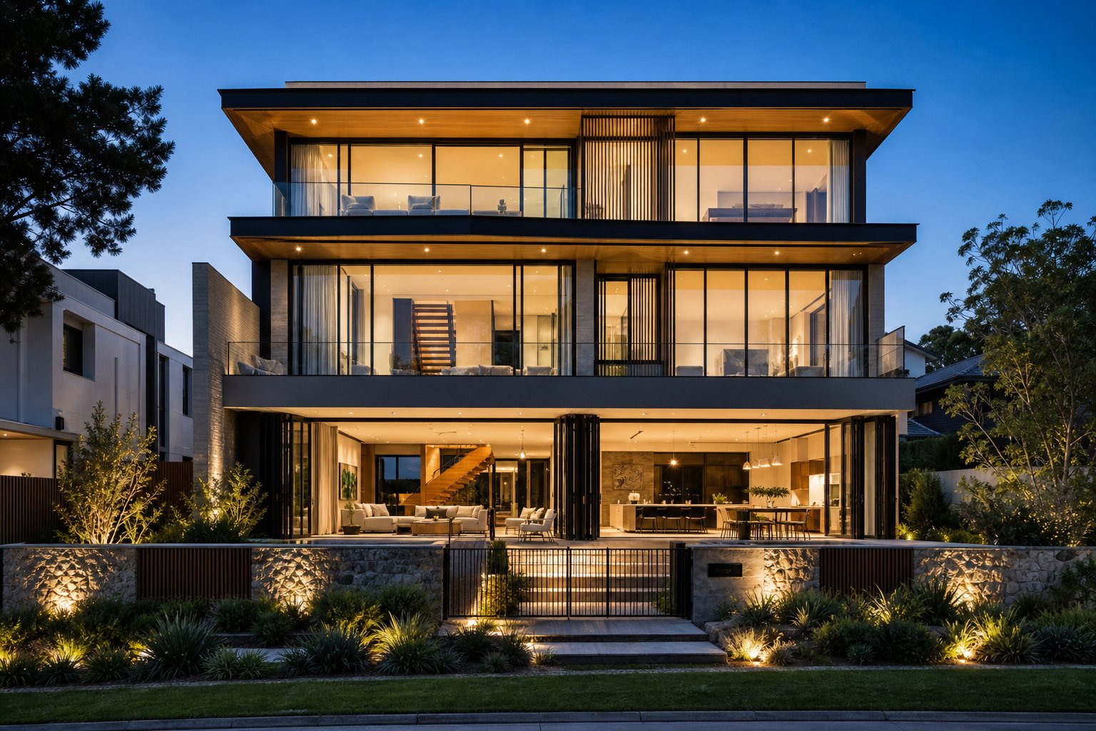 a fully aluminium glazed modern home demonstrating the long term value of investing in quality window systems across the entire facade
