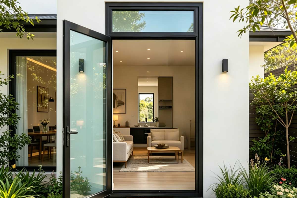 a well designed north shore home combining bi fold casement and fixed aluminium window types across different elevations