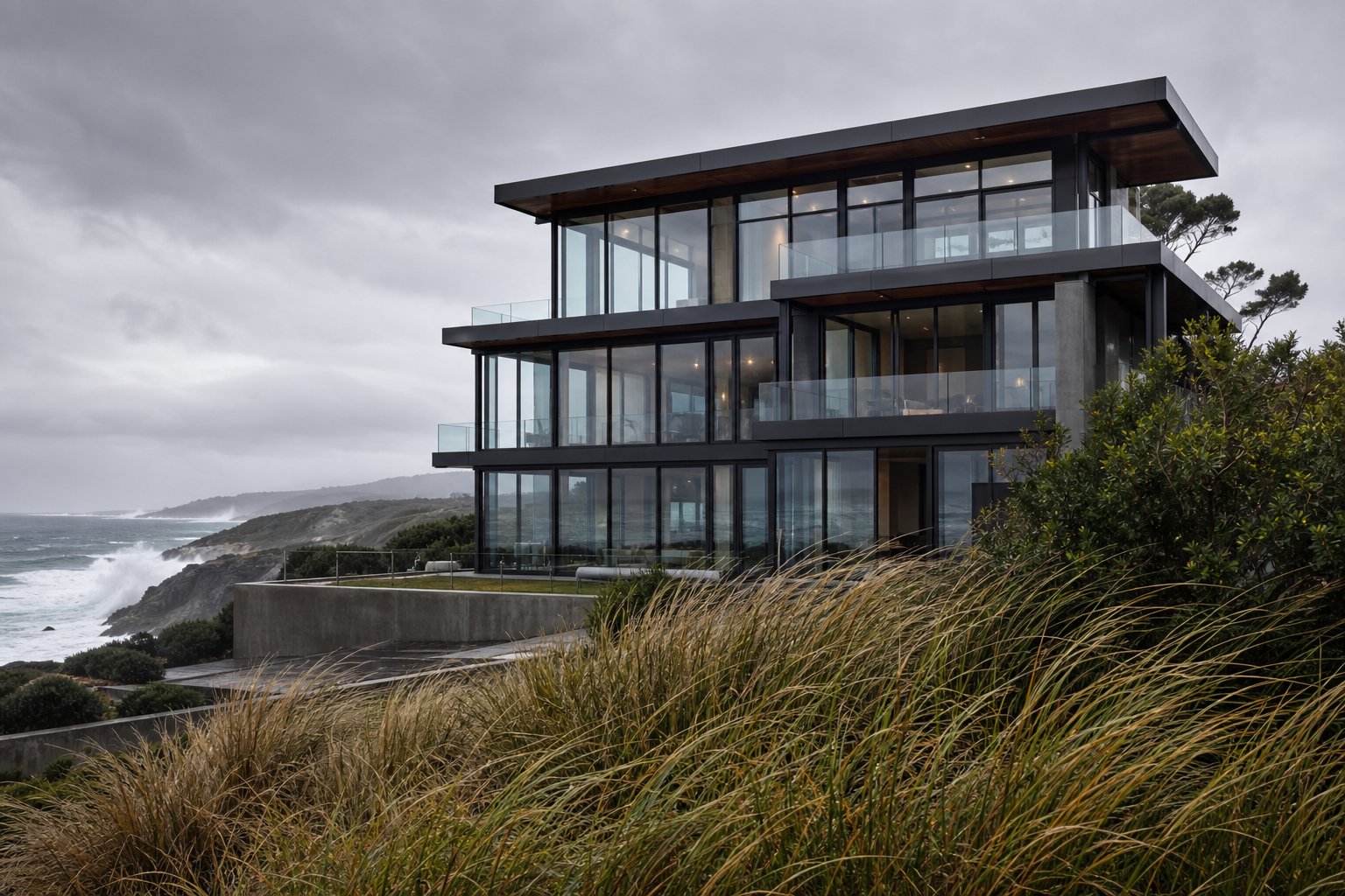 coastal aluminium windows require climate appropriate drainage engineering to handle salt exposure and sustained wind driven rain