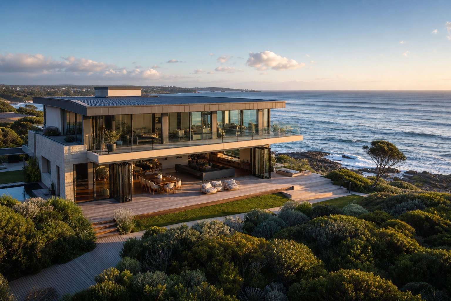 coastal nsw homes require marine grade aluminium finishes to withstand salt air exposure