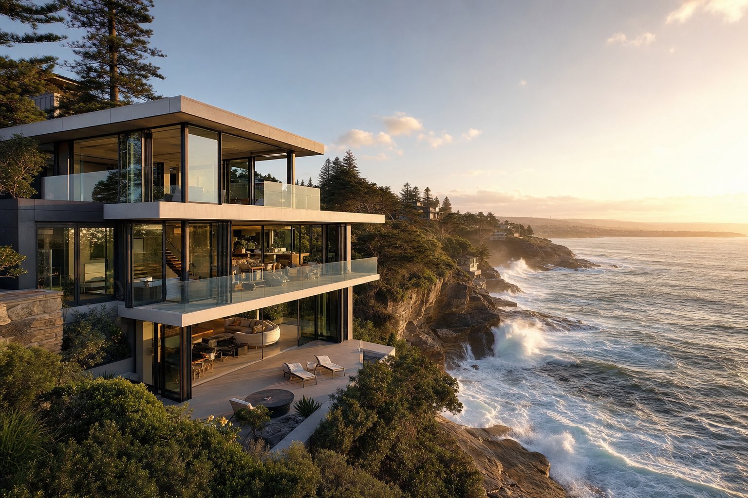 coastal sydney homes require marine grade aluminium finishes and hardware to withstand salt air exposure