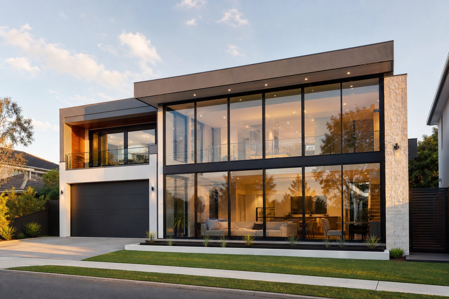 completed aluminium window project on a premium australian home demonstrating the value of detailed project planning
