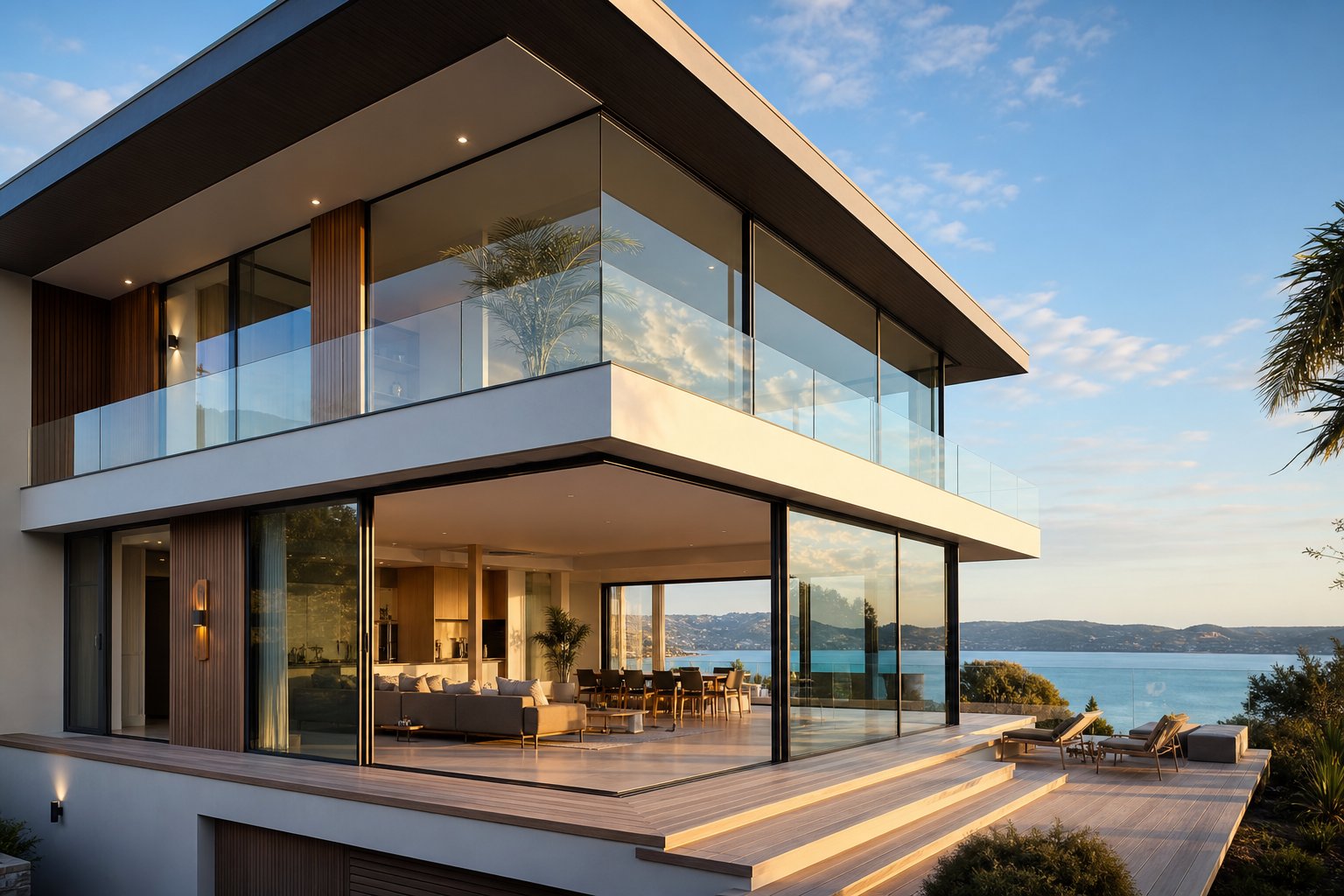 corner opening aluminium window configuration eliminating the mullion for uninterrupted panoramic views
