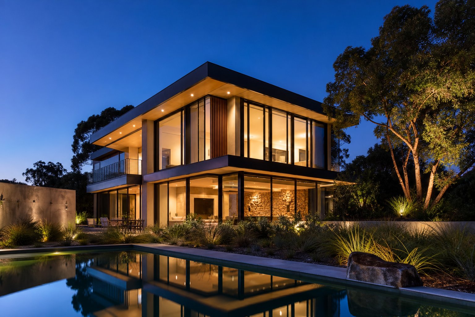 energy efficient aluminium vertical sliding windows with thermally broken frames in a contemporary australian residence