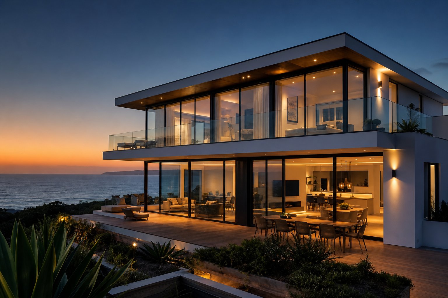 performance rated aluminium glazing systems designed to withstand coastal conditions on an australian waterfront home