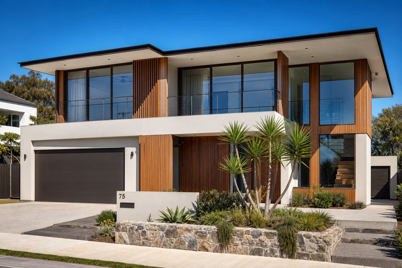 premium aluminium window grills maintaining pristine condition on a contemporary australian coastal home