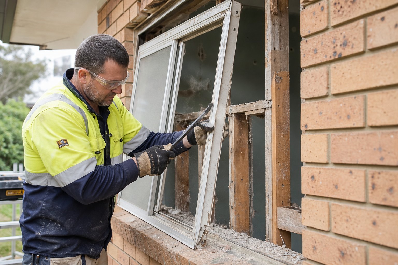 removing old aluminium frames often reveals hidden structural issues that add to replacement costs