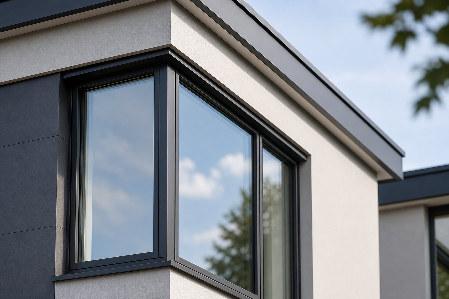 thermally broken aluminium window frame with double glazing for energy efficient melbourne homes