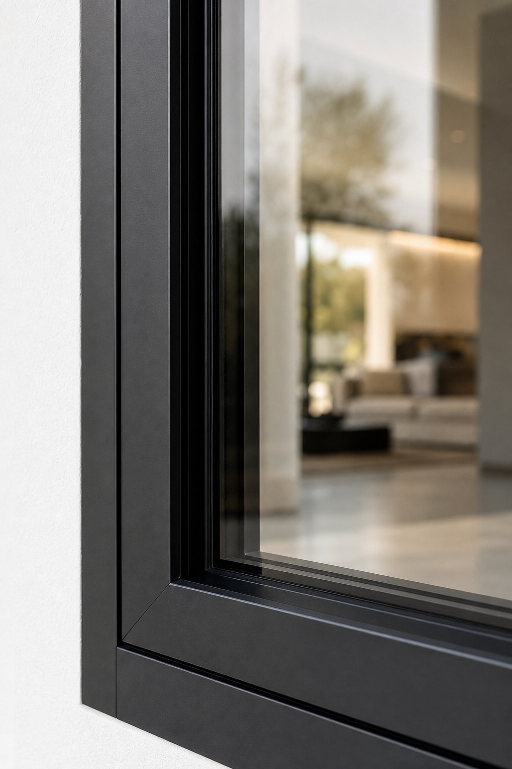 thermally broken aluminium window profile with slim sightlines installed in a modern australian home