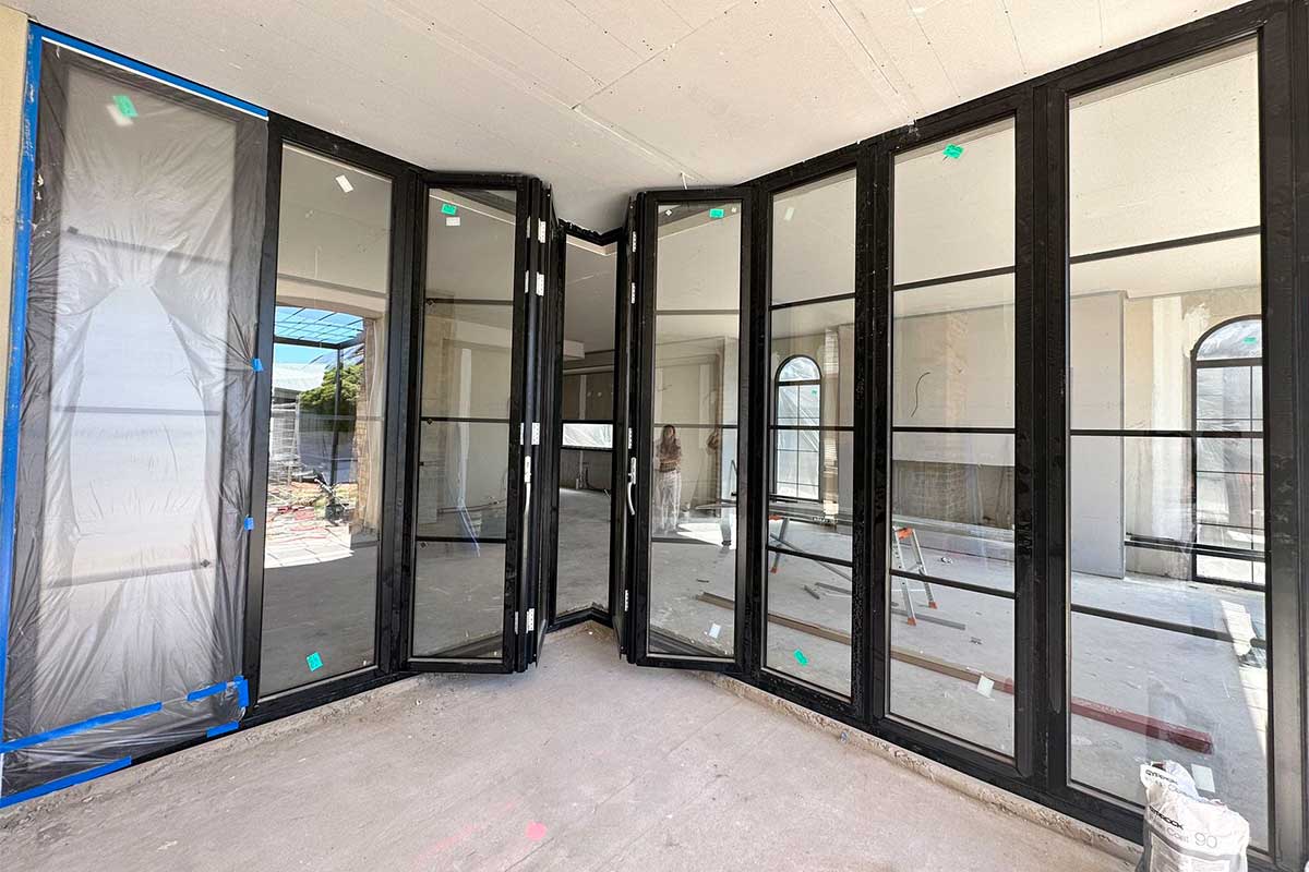 well maintained aluminium window and door frames in pristine condition inside a modern australian home