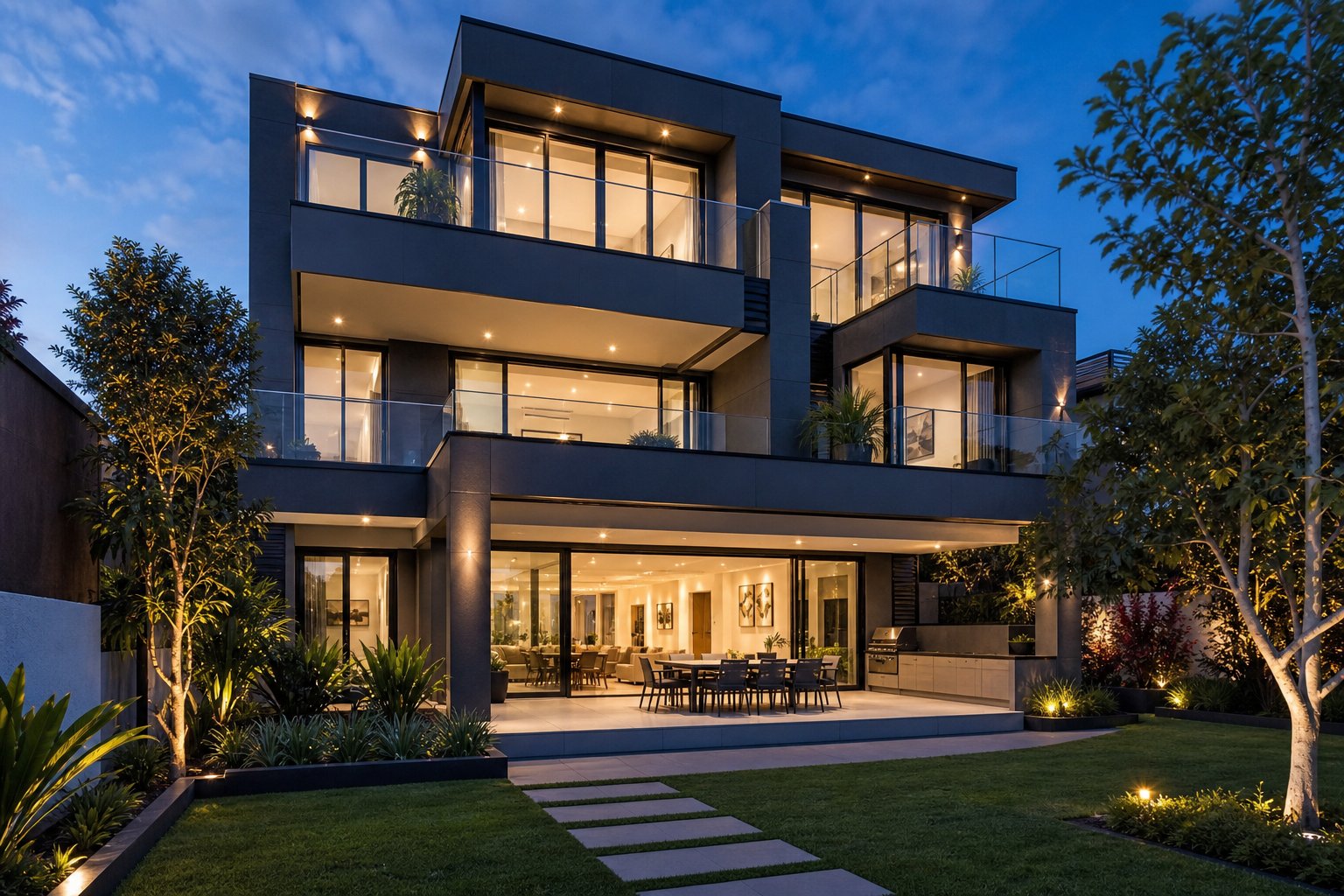consistent aluminium door systems throughout a modern home demonstrating the value of a single supplier approach