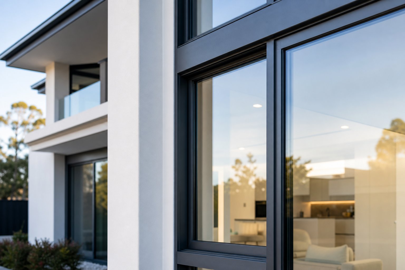 double glazed aluminium windows delivering thermal insulation and condensation resistance for year round comfort