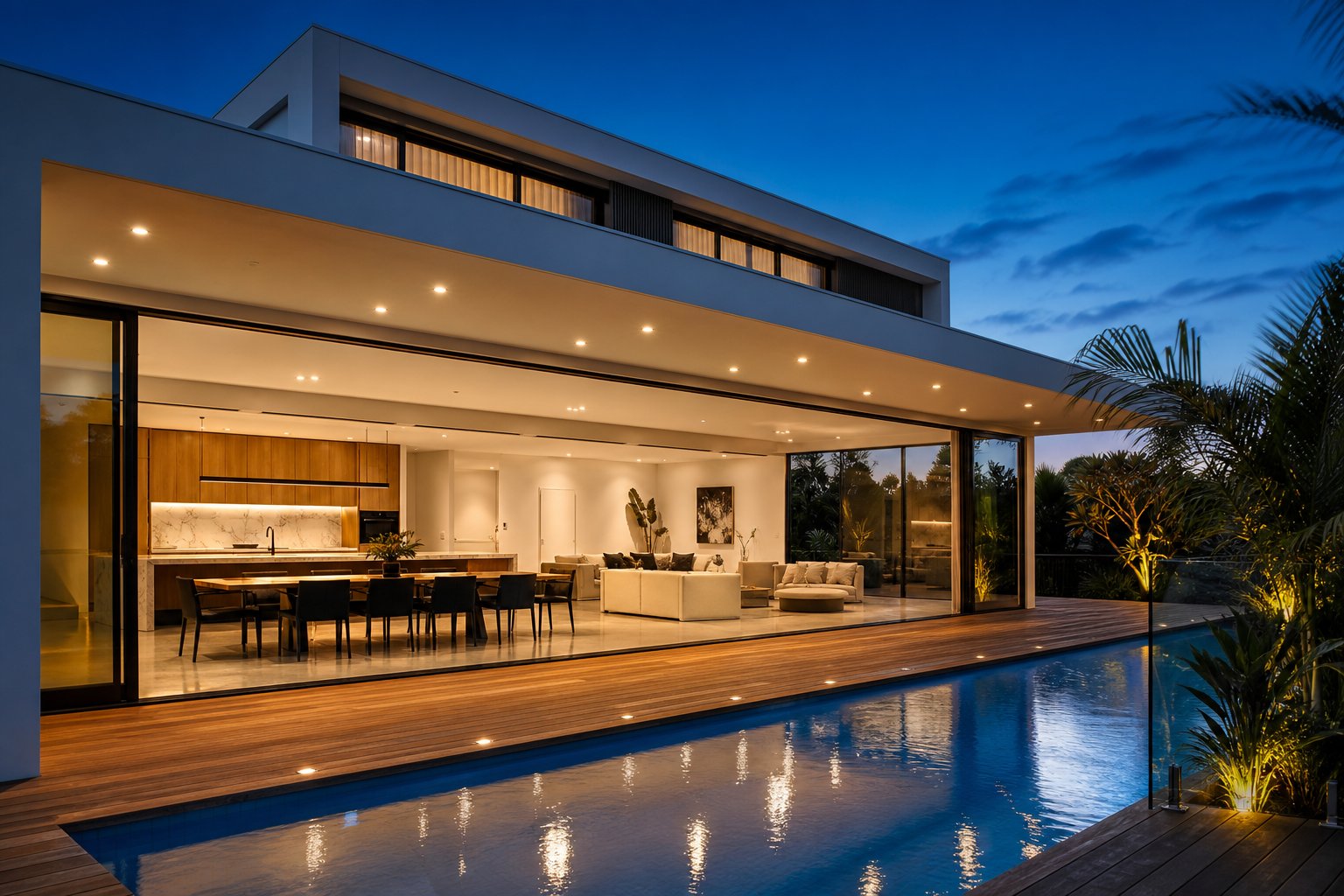 large format aluminium sliding doors creating seamless indoor outdoor flow in a contemporary australian home