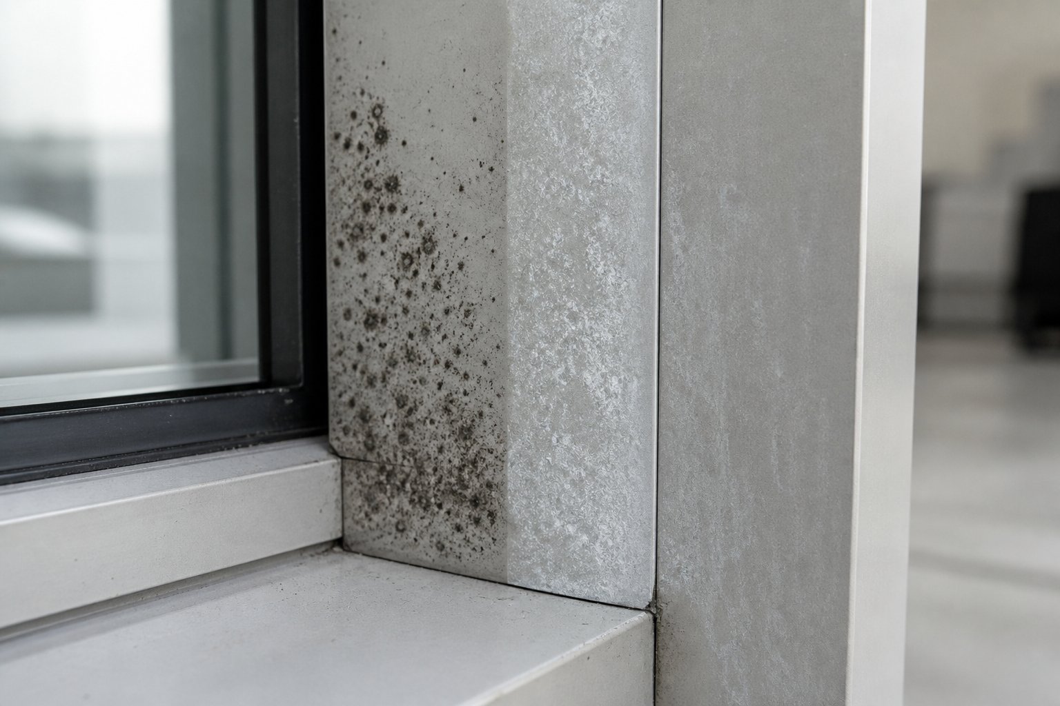 mould mildew and oxidation each look different on aluminium frames and require distinct treatment approaches