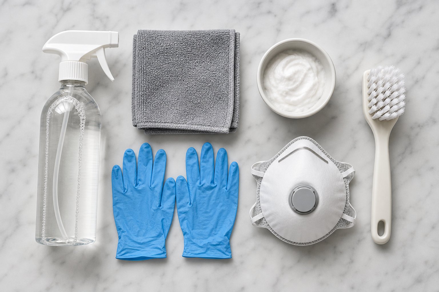 ph neutral soap diluted vinegar and soft brushes are the safest tools for cleaning mould from aluminium frames