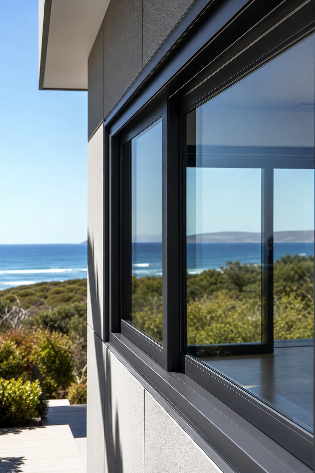 powder coated aluminium window frames engineered to withstand perth's intense uv exposure and coastal salt air