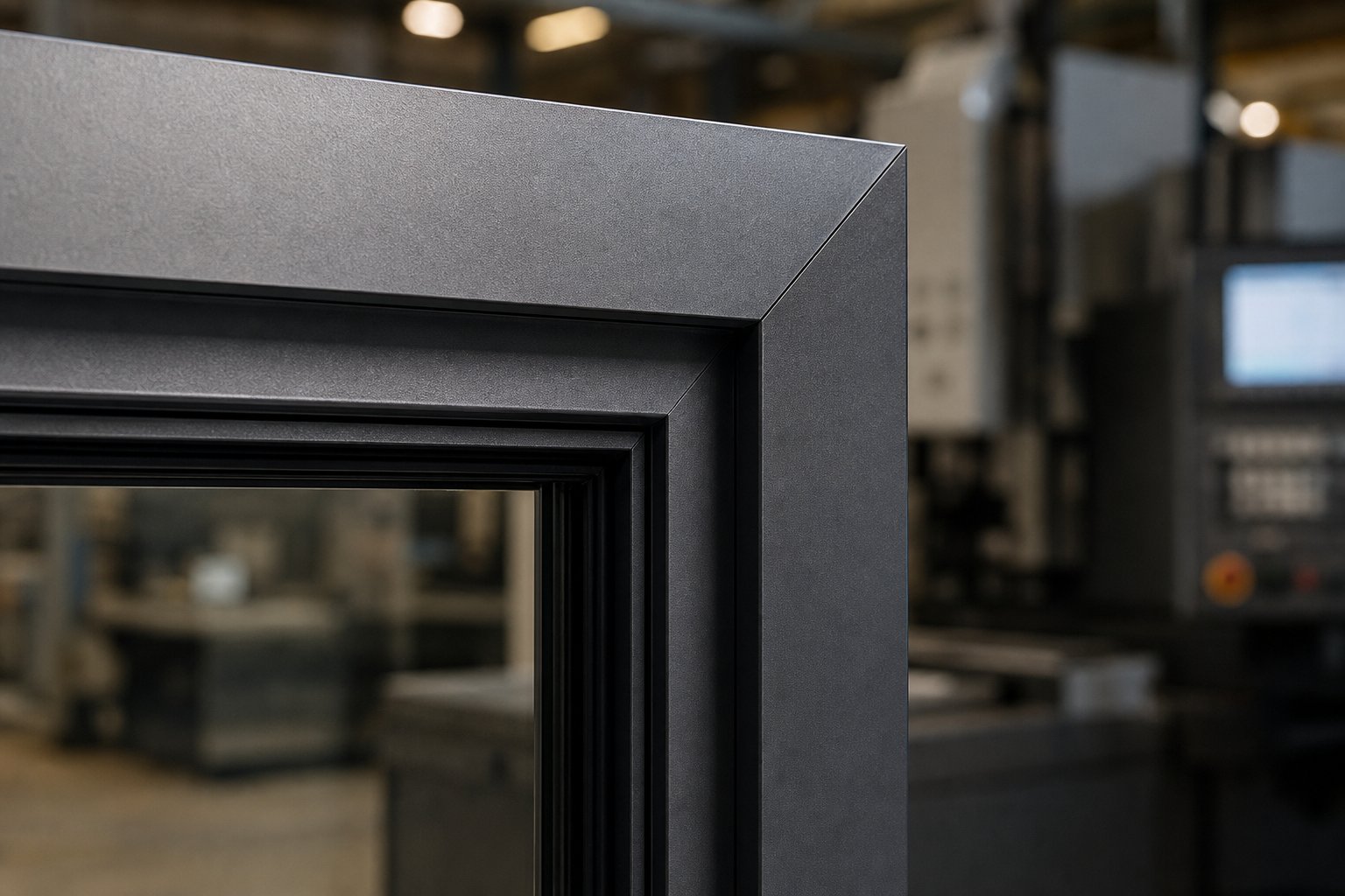 precision corner joint fabrication showing flush alignment that signals quality aluminium window manufacturing