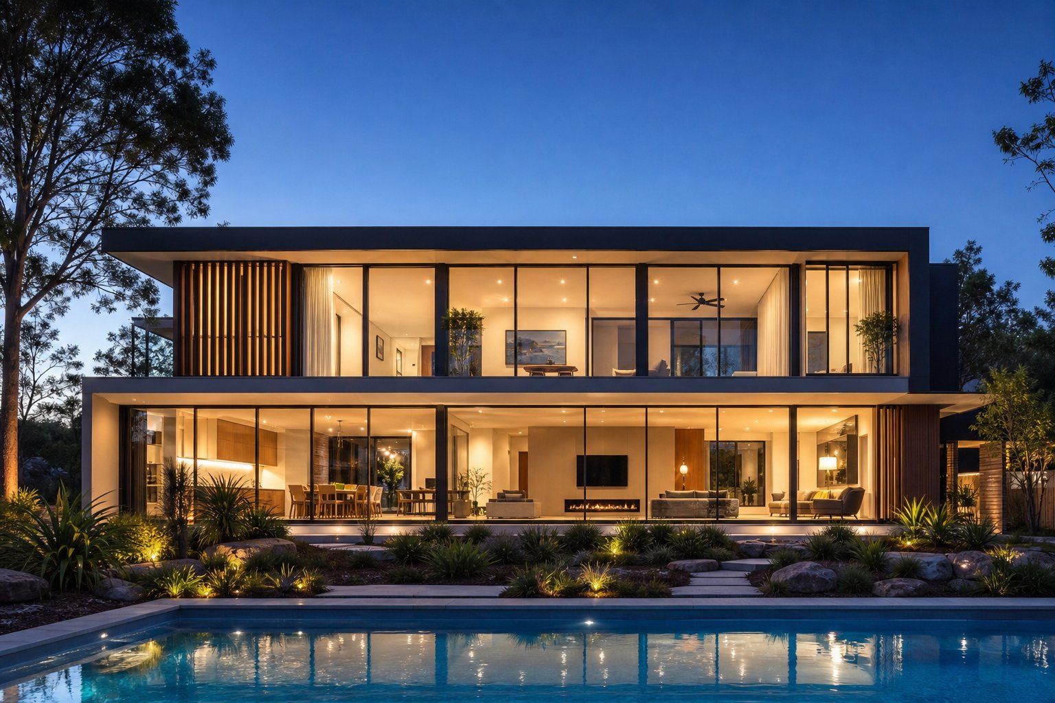 premium aluminium window systems with correctly specified channels on a contemporary australian home