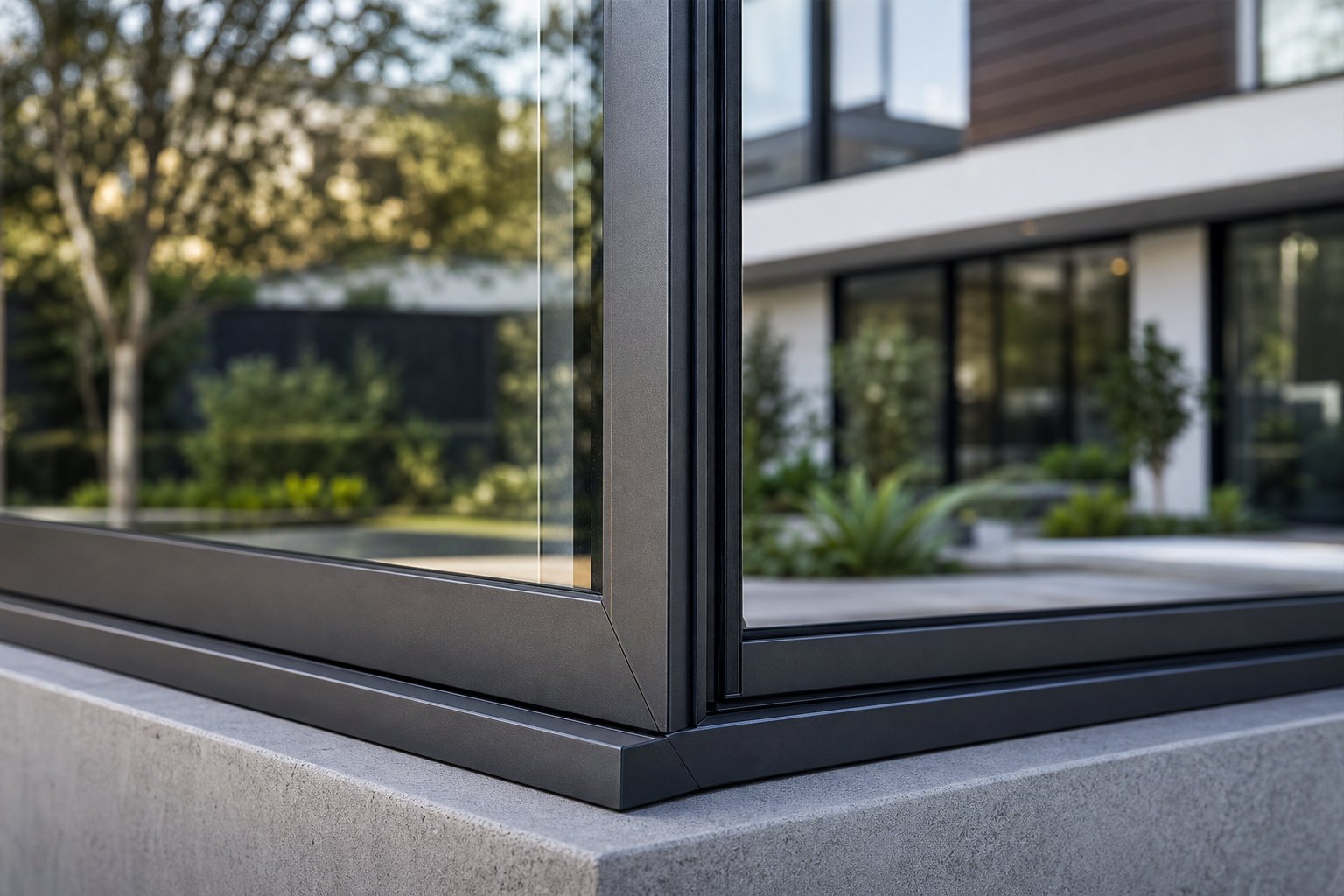 slim aluminium frame profiles deliver more visible glass area compared to thicker upvc or timber alternatives