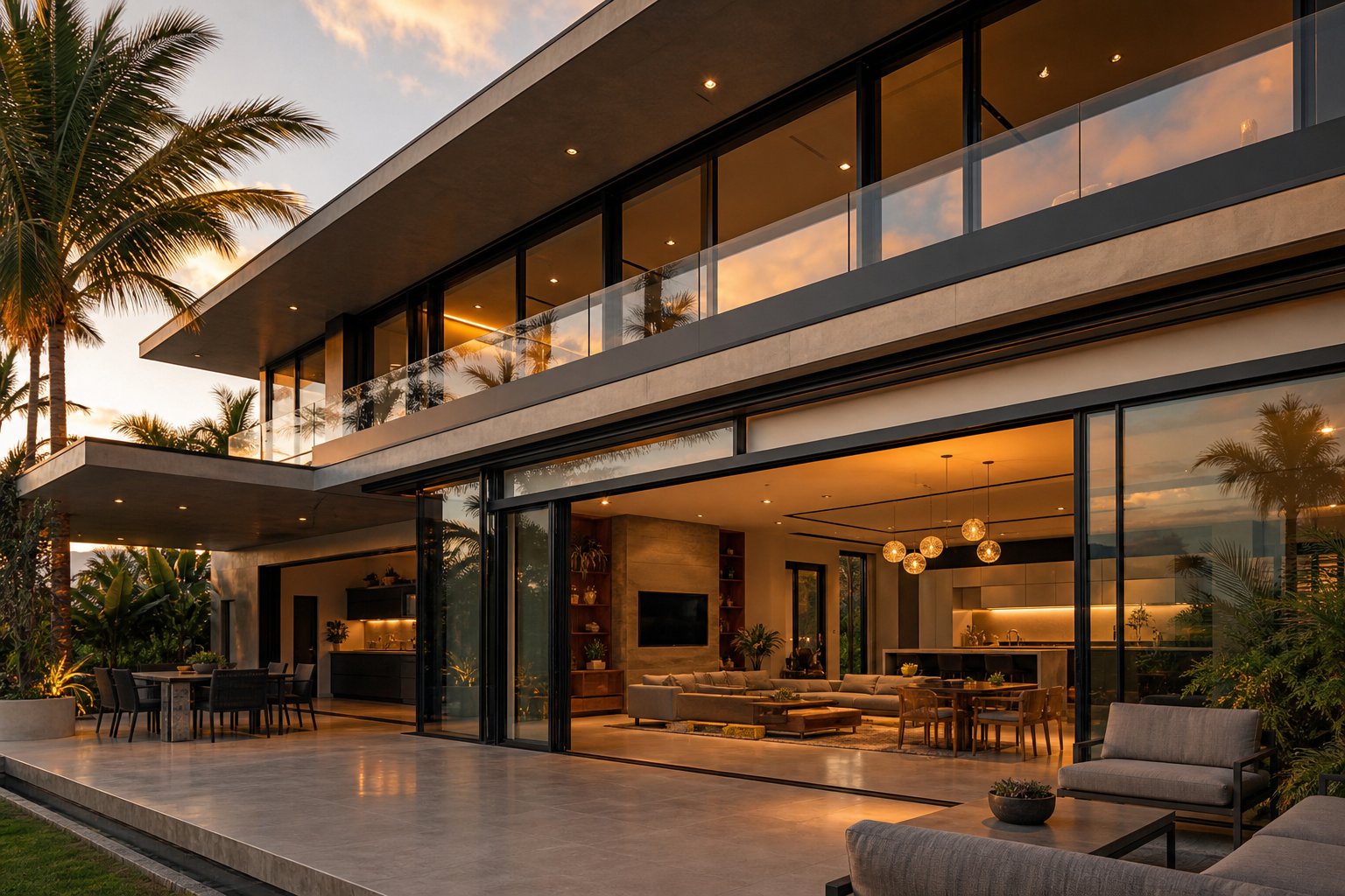 thermally broken aluminium window and door system delivering seamless indoor outdoor connection
