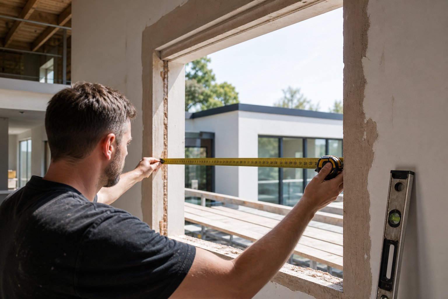 accurate measurement of the structural opening is the critical first step for aluminium windows made to measure