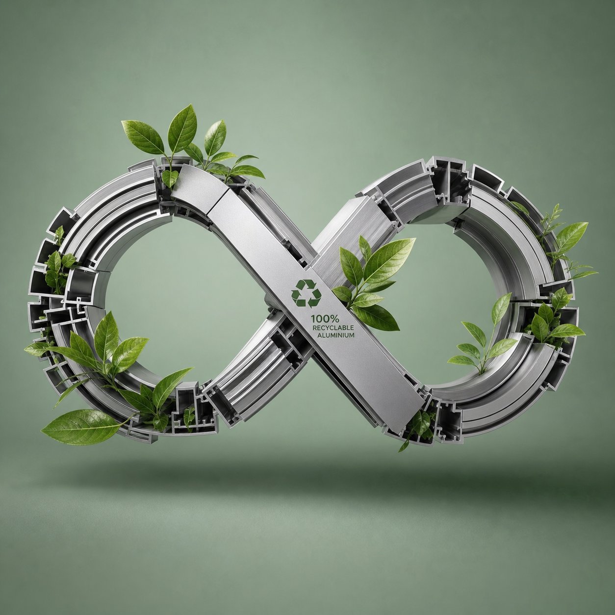 aluminium window frames are infinitely recyclable without quality loss supporting circular building design