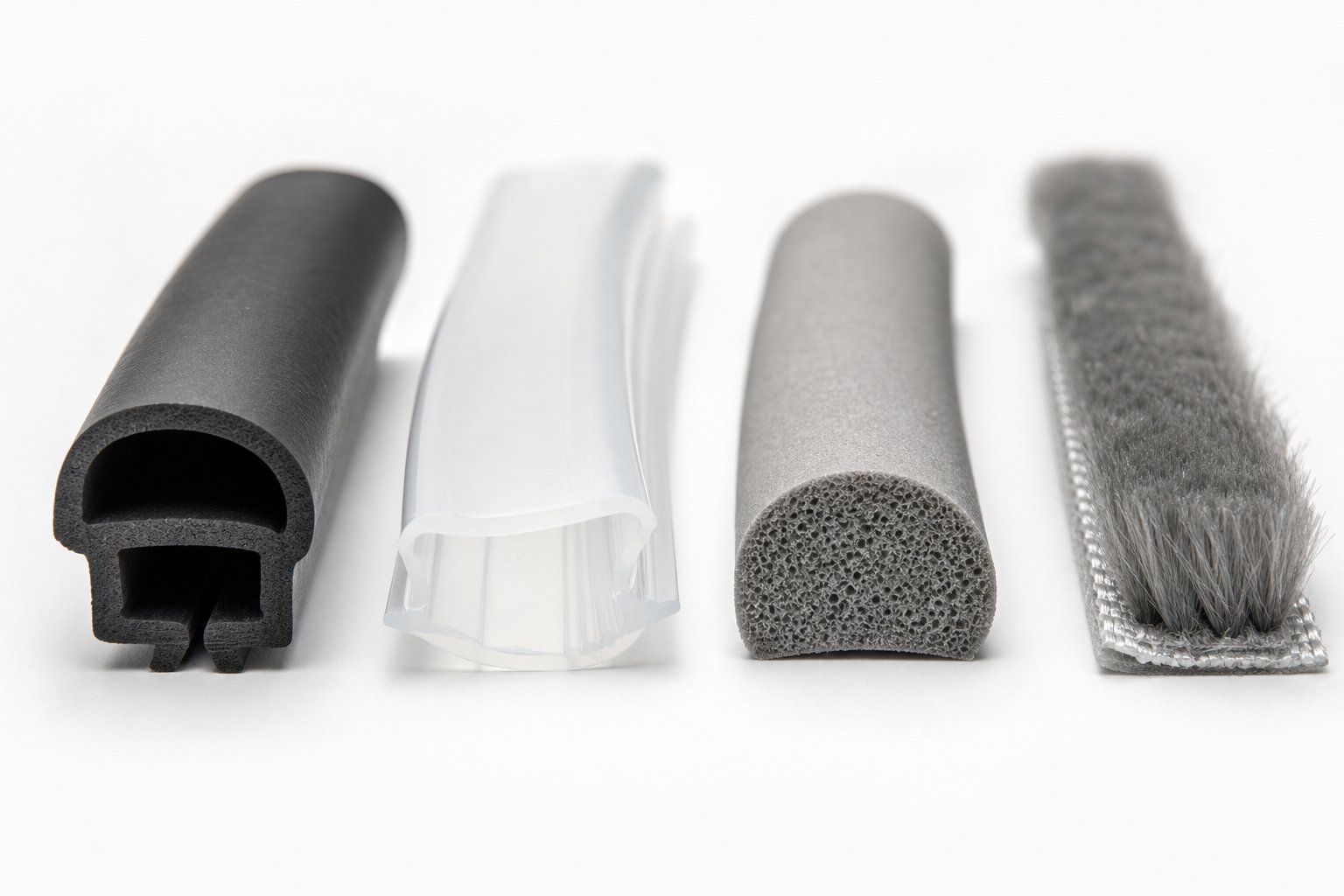 common aluminium window weatherstripping materials including epdm silicone compression foam and pile fin strips