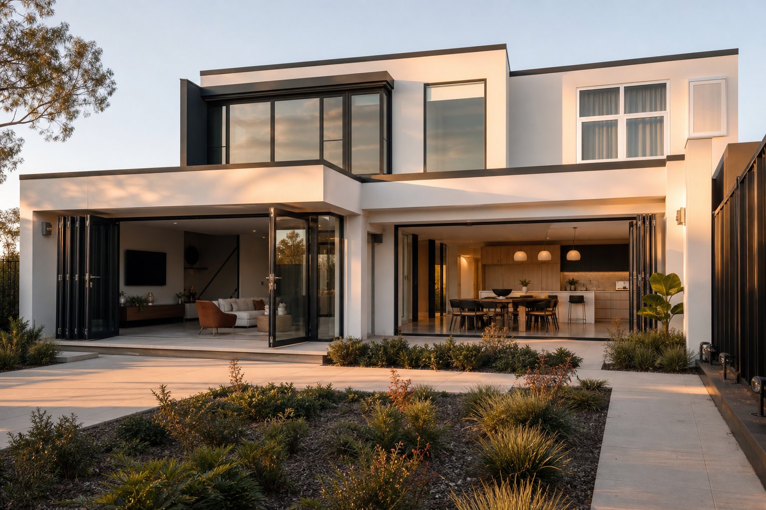 dark and light powder coated aluminium frames on the same home %E2%80%94 each colour reveals different marks and requires adjusted cleaning techniques