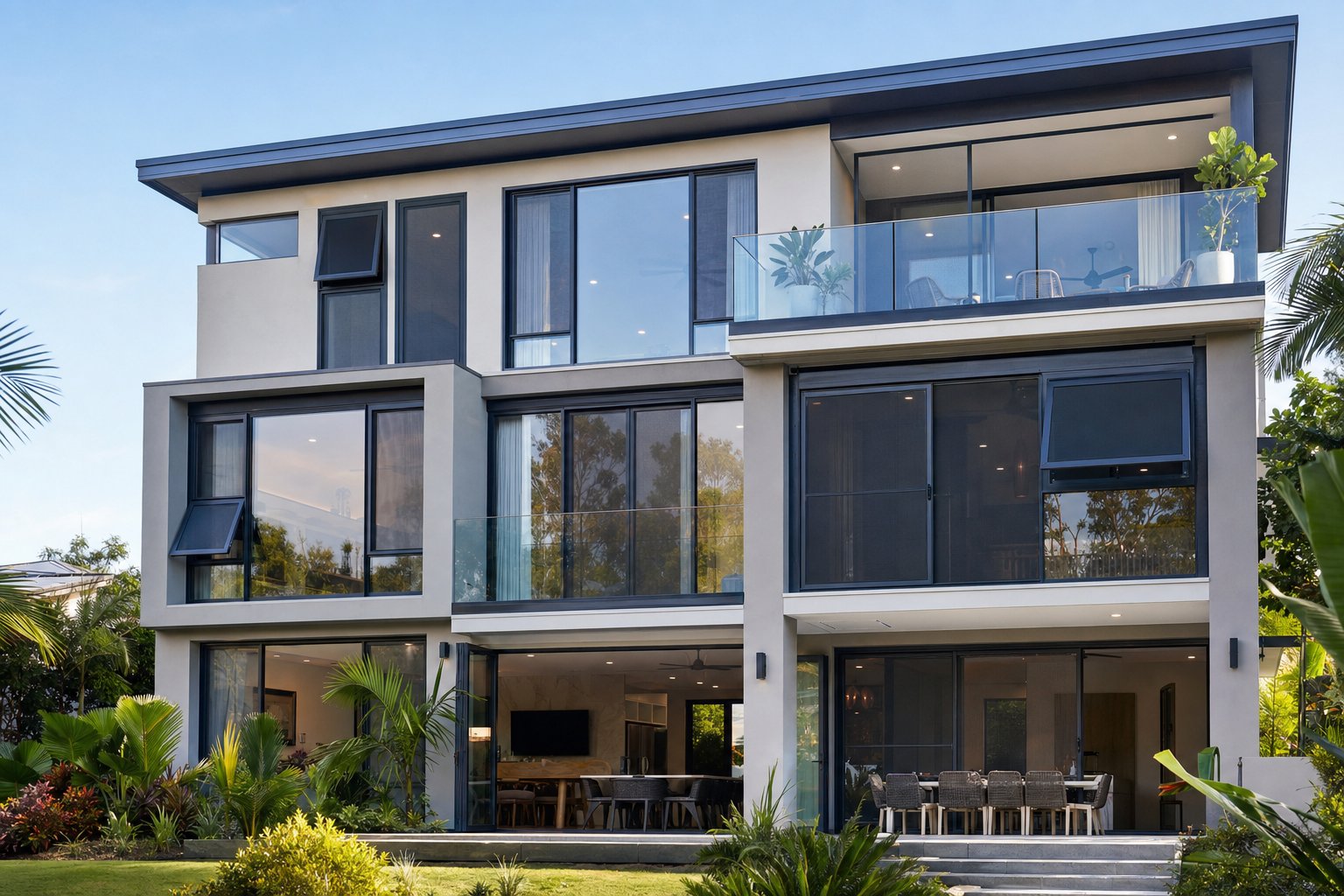 different aluminium fly screen frame profiles matched to casement sliding and awning window styles