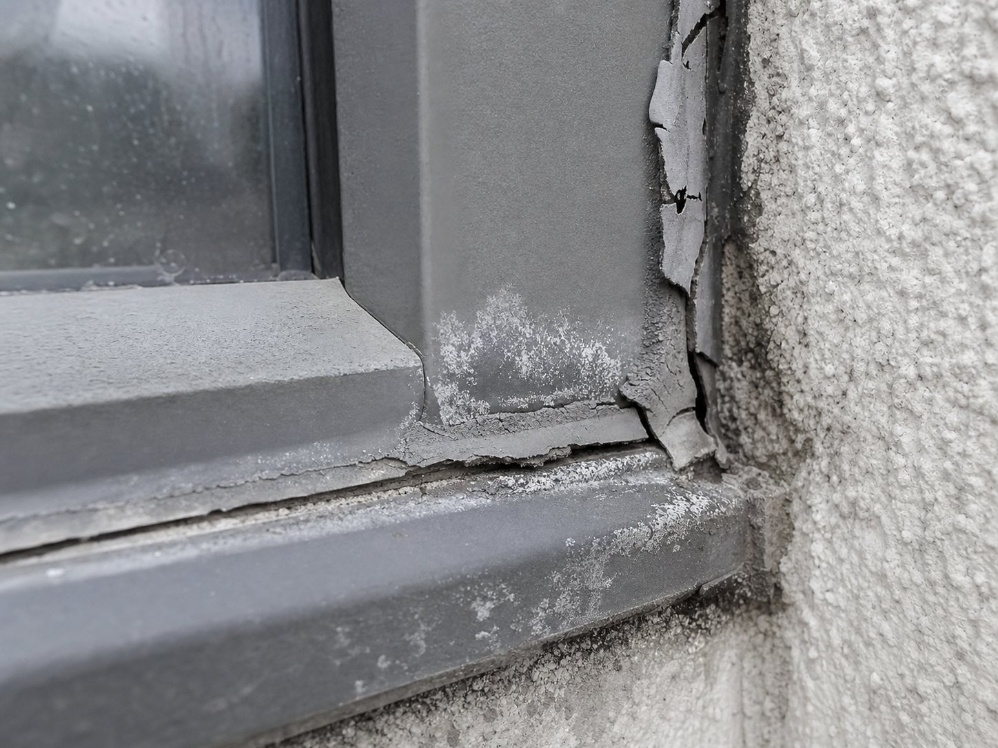 failed acid cure silicone on aluminium showing white corrosion and adhesion loss %E2%80%94 a preventable mistake
