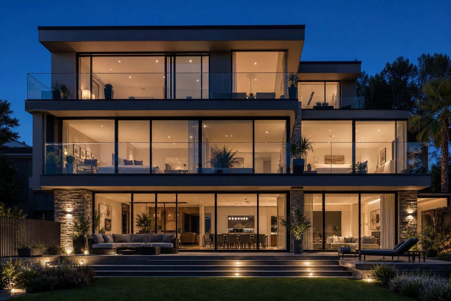 premium thermally broken aluminium windows with high performance sealed glass units in a contemporary home