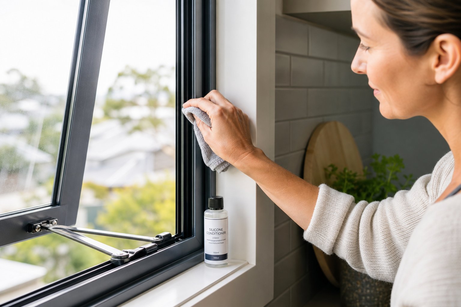 seasonal cleaning and conditioning of aluminium window seals helps maintain flexibility and extends service life