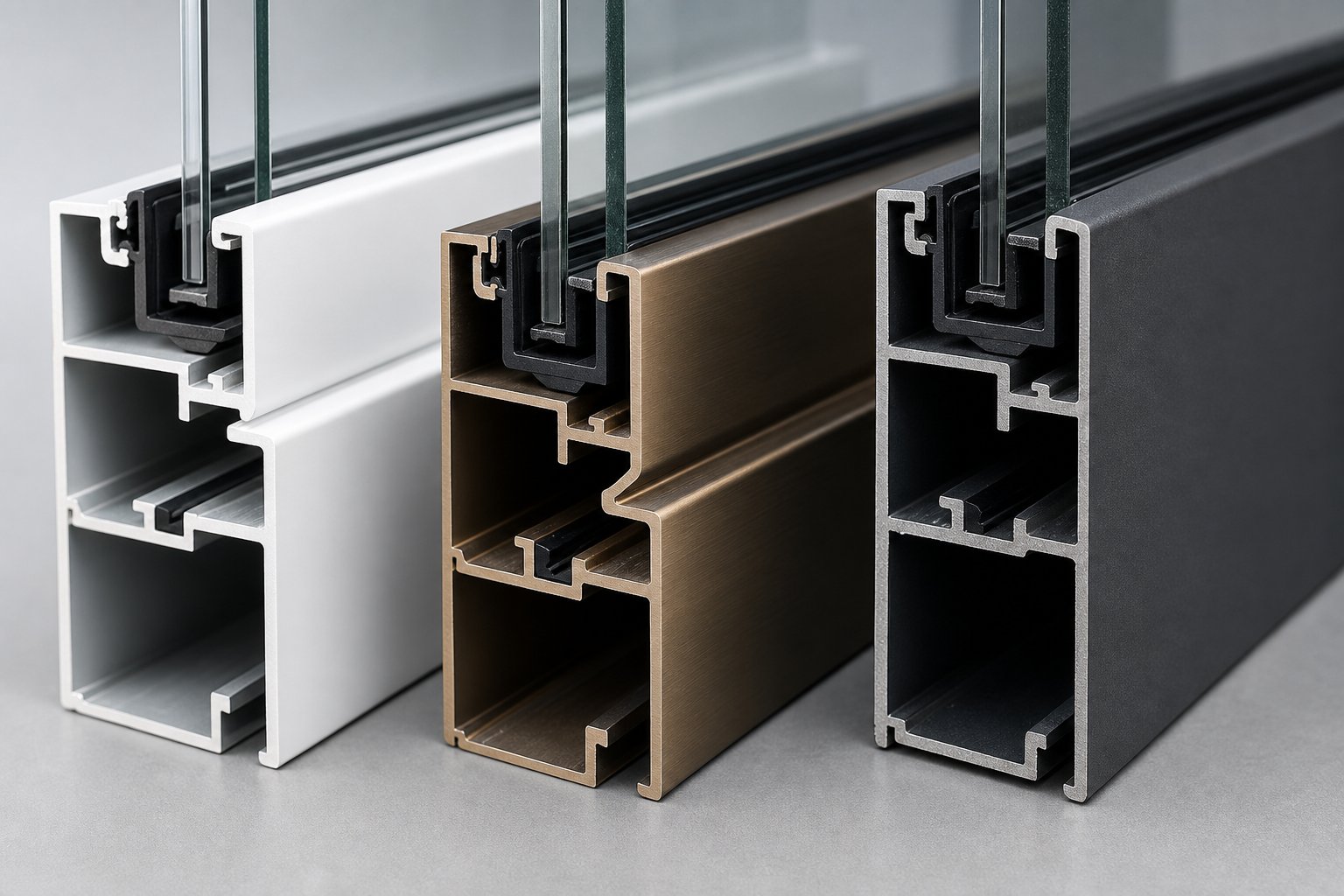 three primary aluminium finish types %E2%80%94 painted anodised and powder coated %E2%80%94 each requiring a different refurbishment approach