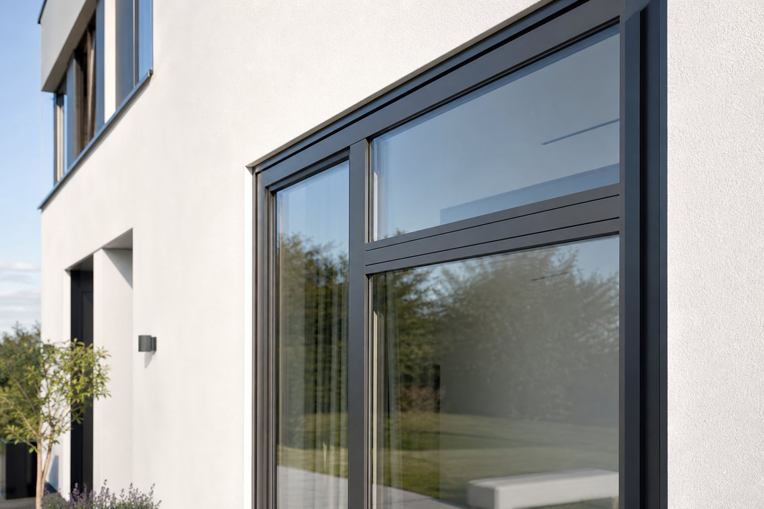 a properly primed and painted aluminium window frame delivers a smooth factory fresh finish