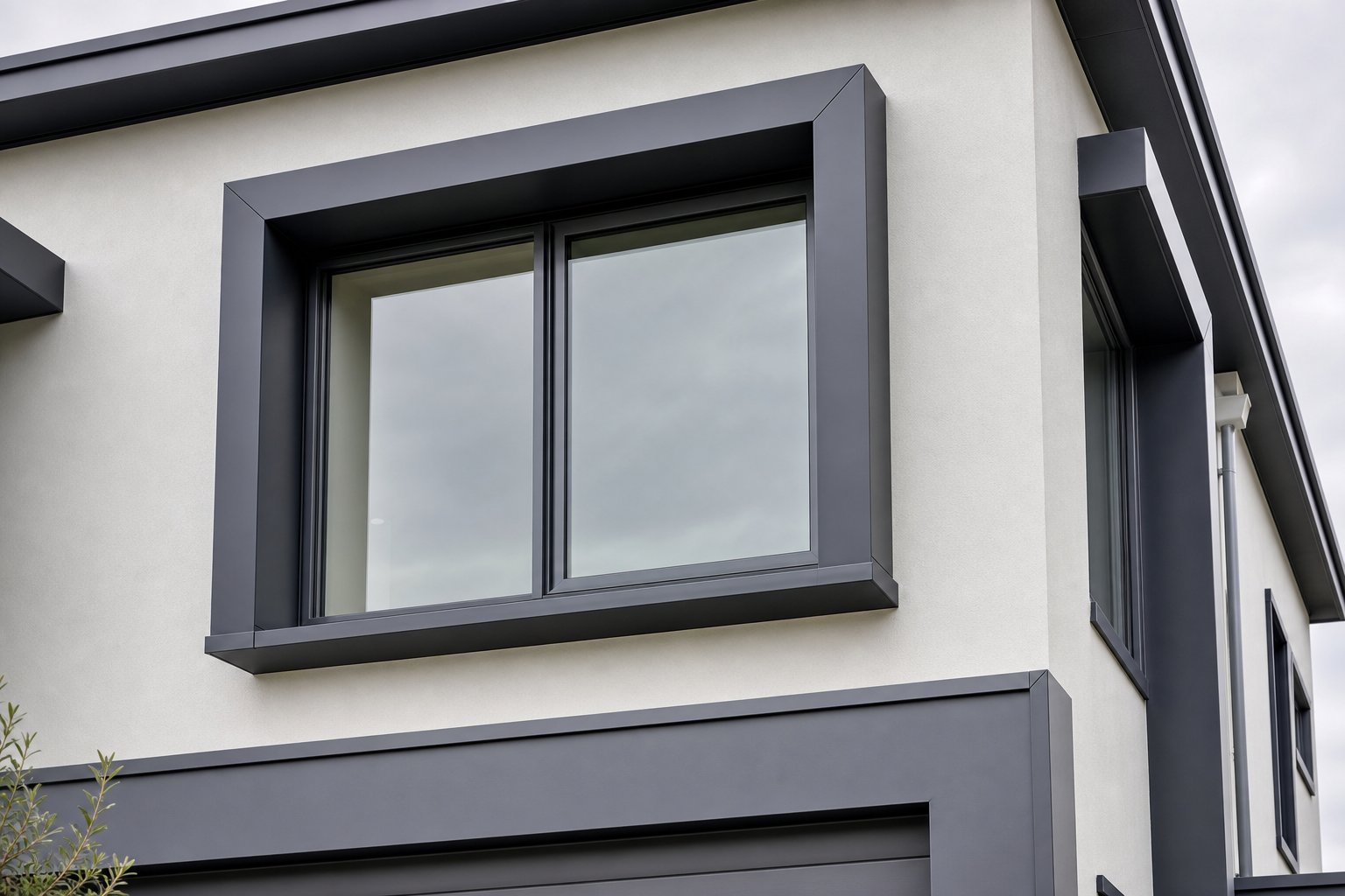 aluminium coil stock wrapping providing a durable exterior finish around window trim