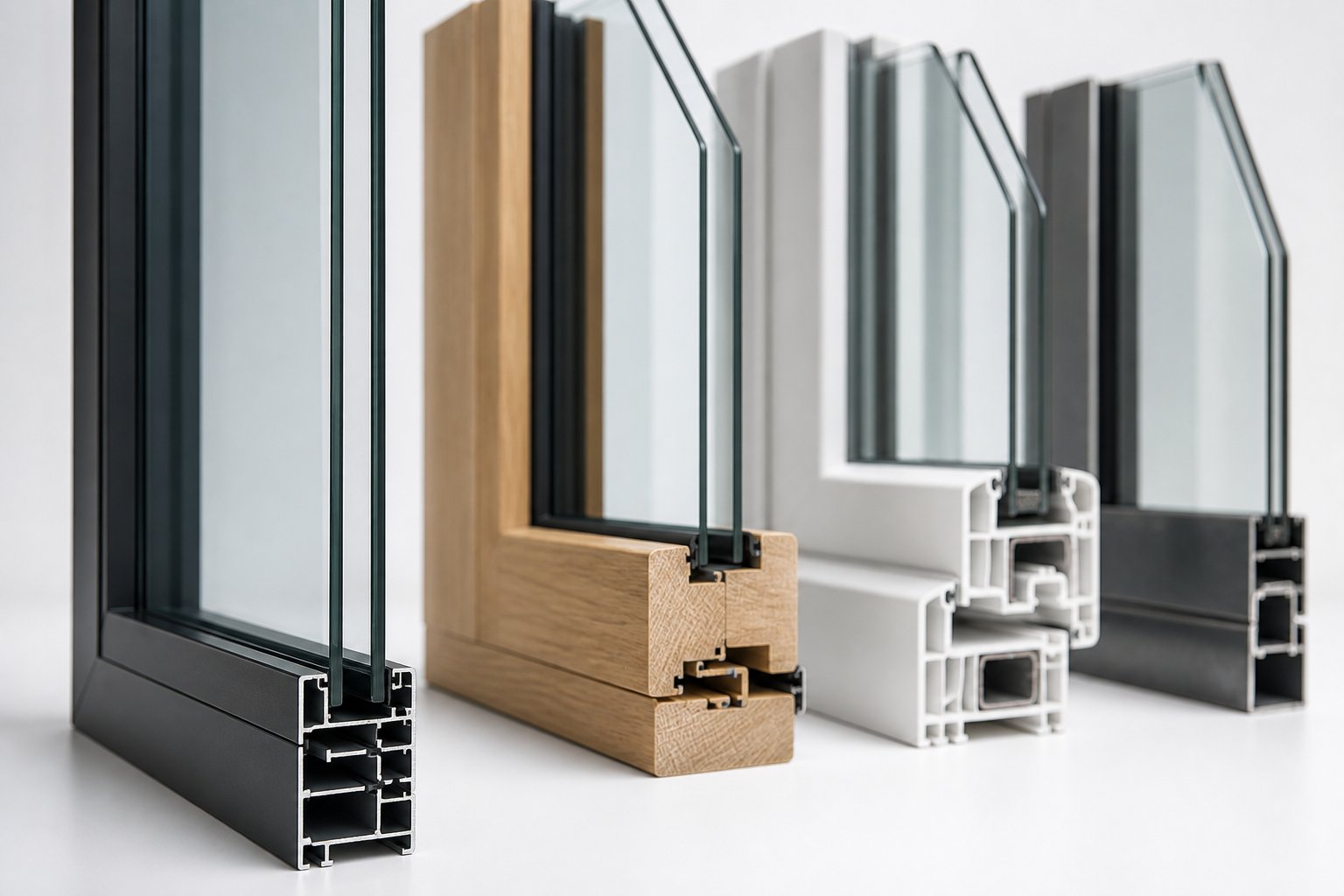 aluminium frame profiles achieve slimmer sightlines than timber or upvc at floor to ceiling scale