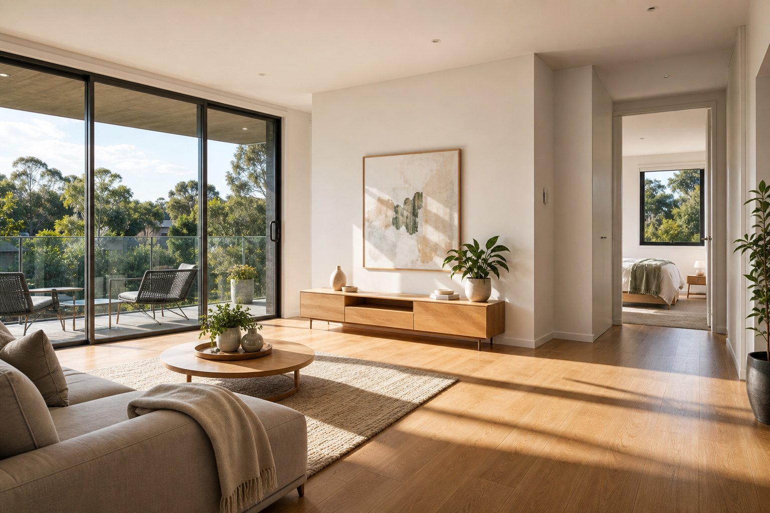 aluminium windows sized to meet natural light and ventilation requirements across different room types