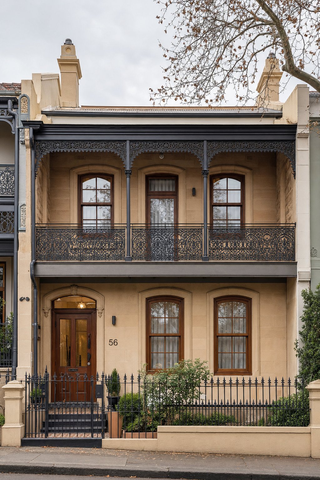 custom aluminium windows with woodgrain finish replicating heritage proportions for sydney conservation areas