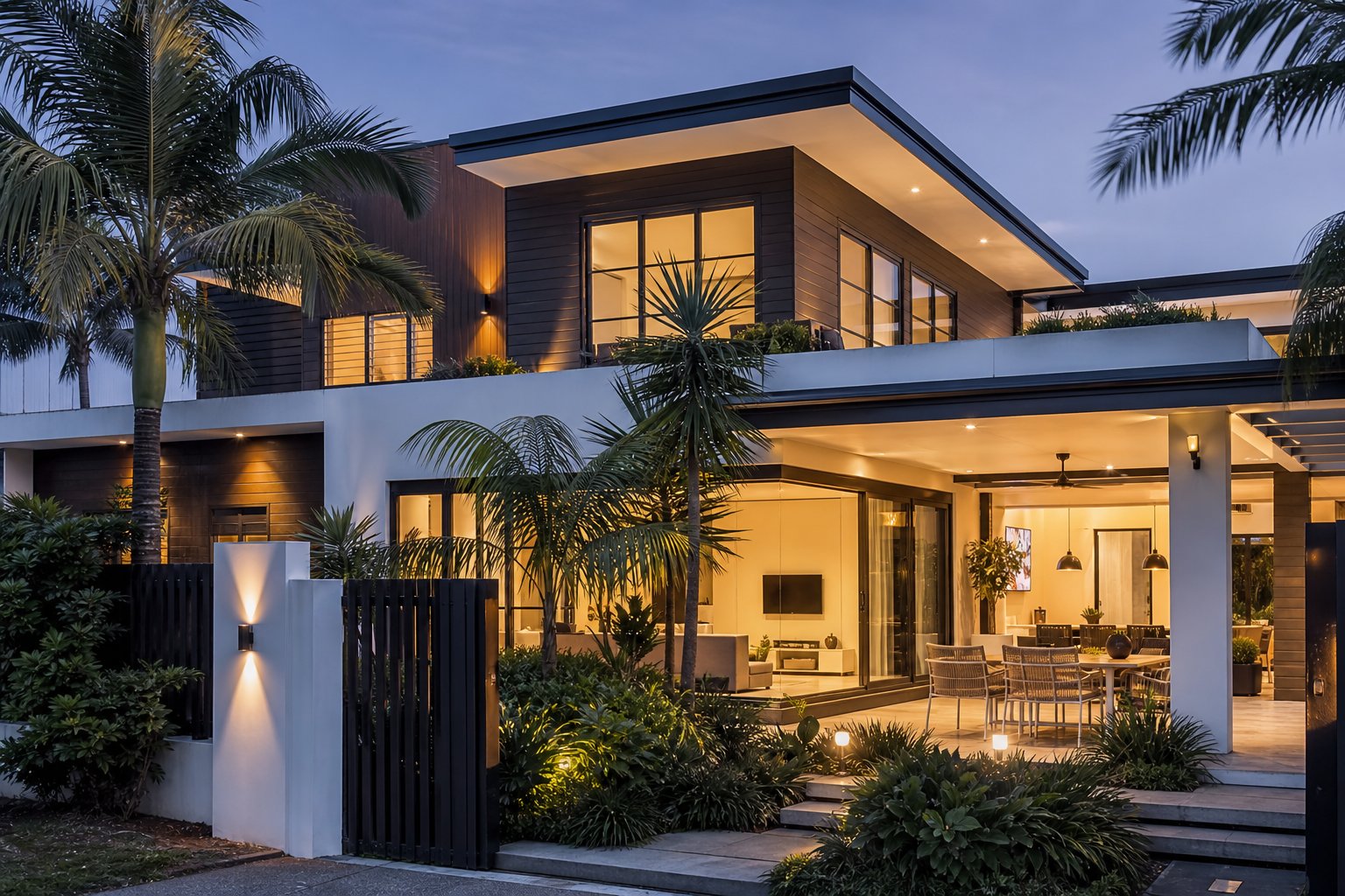 dark powder coated heritage aluminium windows in anthracite grey delivering bold contrast against a contemporary australian facade