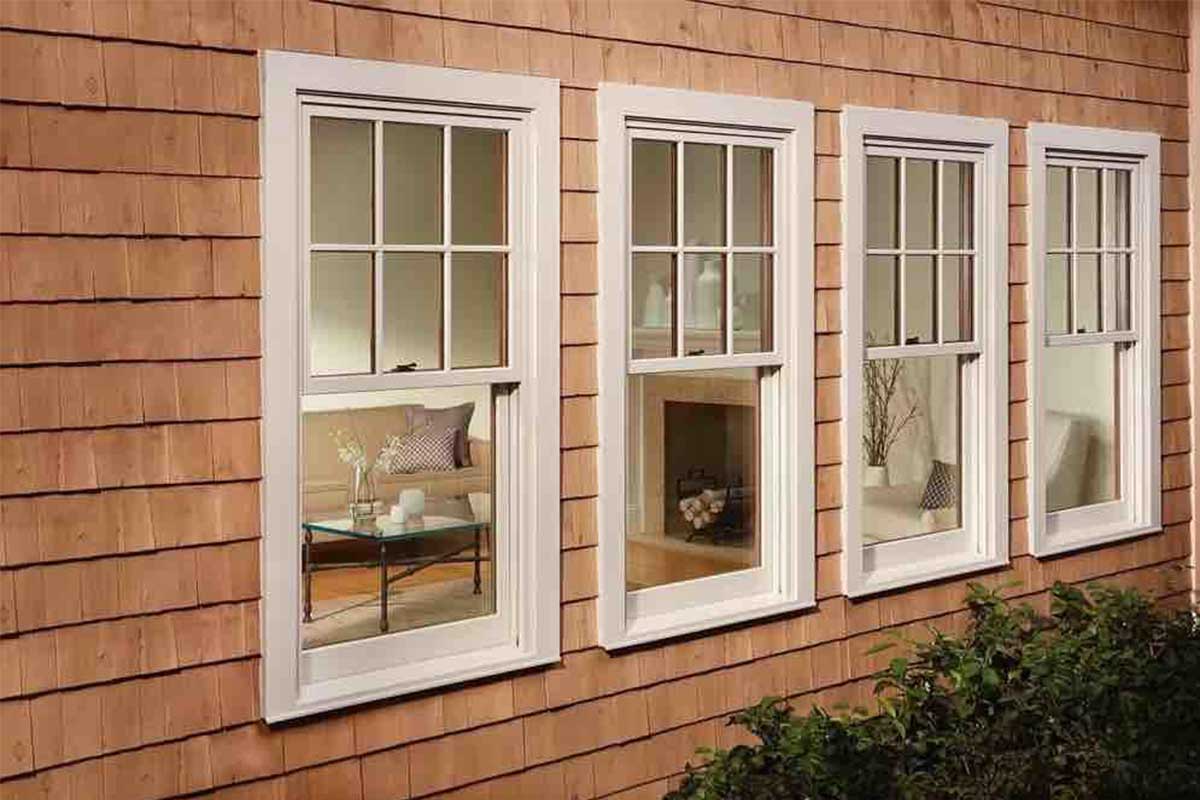 different aluminium window configurations fitted into identical openings showing varying frame and hardware complexity