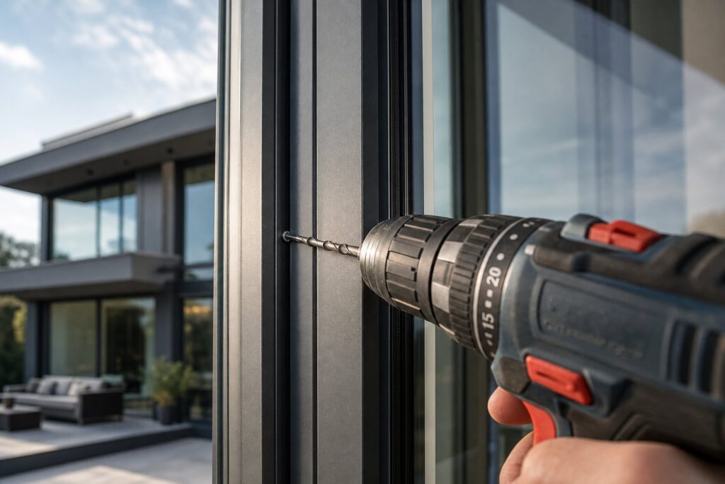 Drilling Into Aluminium Window Frame: One Wrong Bit Ruins It